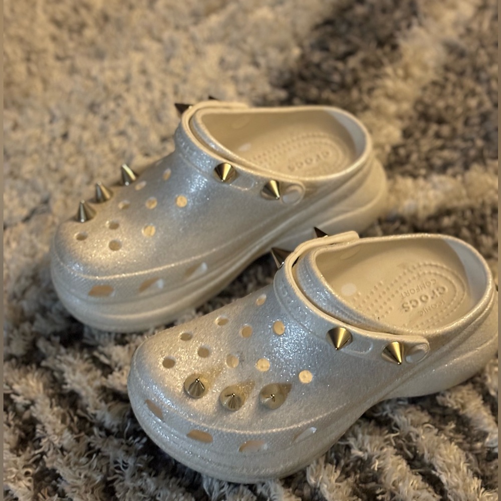 Croc Platform Slides Size. 6